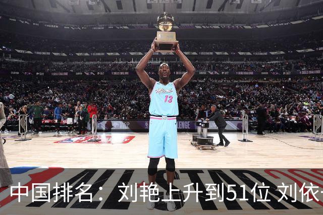 中国排名：刘艳上升到51位 刘依一许赢也攀升